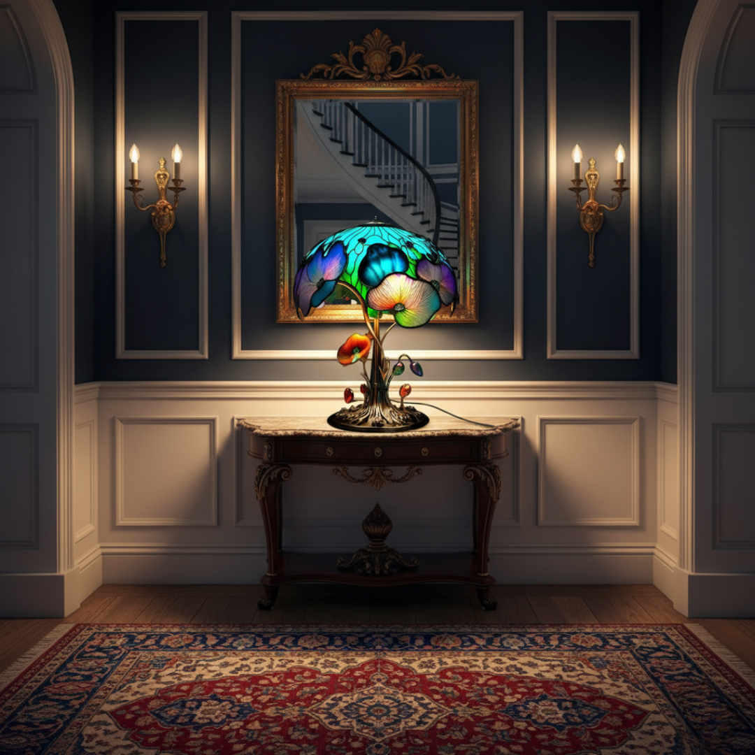 Elegantní Boho Chic Houbová Květinová Lampa