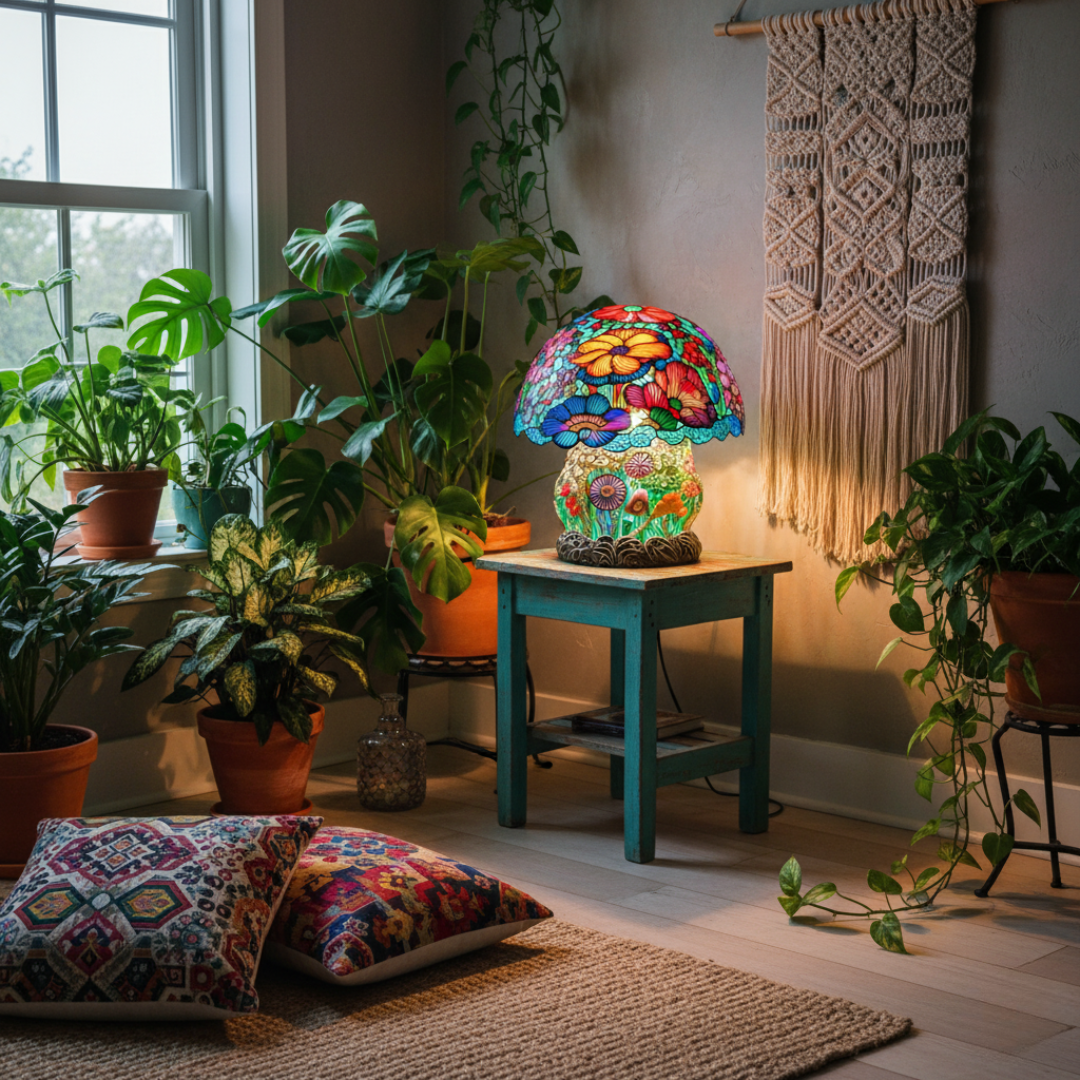 Matná Houbová Lampa